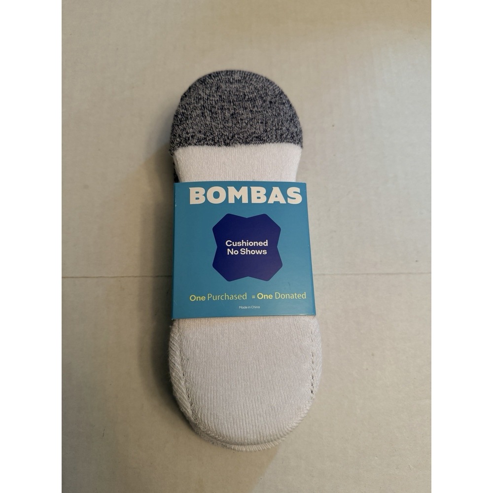 NWT Bombas Cushioned No Show Socks Size Medium Unisex M 6-9 W 8-10.5 White